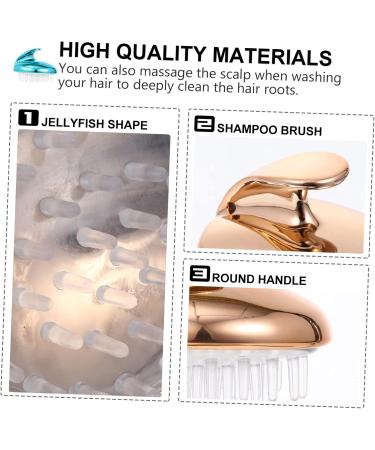 Beavorty 8 STK Silicone Massage Comb & Bathing Scrubber - Head Massage Shampoo Brush for Scalp Care & Hair Washing - Buy Online on GoSupps.com