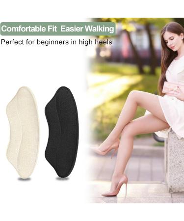 Heel Grips for Women's Shoes - Blister Protection & Pain Relief Inserts (2 Pairs Beige - Buy Online on GoSupps.com