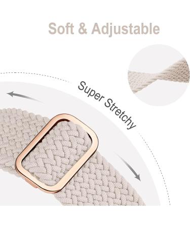 Braided Solo Loop Compatible with Apple Watch Band 38mm 40mm 41mm 42mm 44mm 45mm 49mm for Women Men  Stretchy Straps Elastic Sport Wristbands for iWatch Series 8 7 6 5 4 3 2 1 SE Ultra Starlight 38/40/41mm - Buy Online on GoSupps.com
