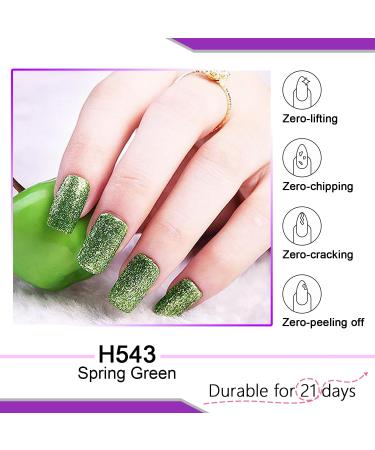 Lavender Violets 12ml Gel Nail Polish | UV LED Soak Off | Salon Quality Spring Green H543 - Buy Online on GoSupps.com