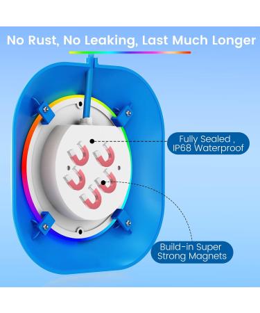 Buy Lylmle 40W LED Pool Lighting - App Controlled IP68 Waterproof Dual Light with 6.5m Cable - Perfect for Pools & Boats - Buy Online on GoSupps.com