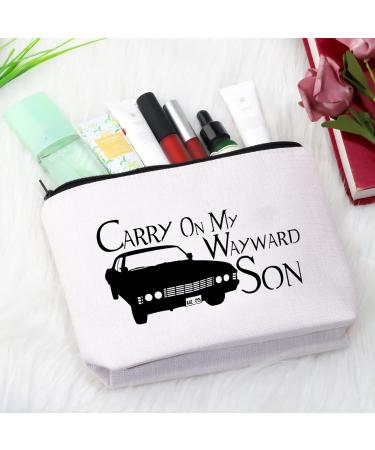 Carry On My Wayward Son Makeup Bag - Perfect for Fans | Shop Internationally - Buy Online on GoSupps.com