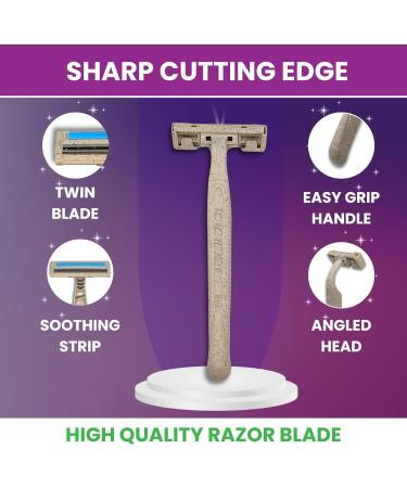 Razors For Men | Razors Women | Razor | Mens Razors for Shaving | Razors for Men | Shaver | Razors | Disposable Razors | Disposable Shavers | Wheatstraw | Shavor | Mens Razor | With Shaving Strip - Buy Online on GoSupps.com