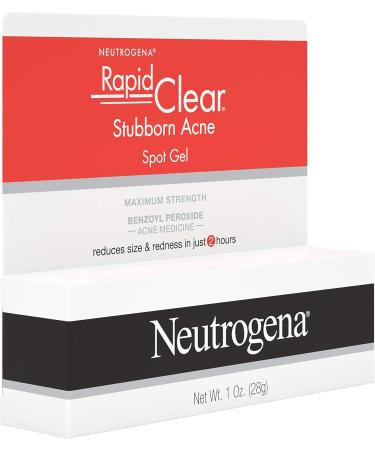 Buy Neutrogena Rapid Clear Stubborn Acne Spot Treatment Gel - 10% Benzoyl Peroxide Pimple Cream for Acne Prone Skin - 1 oz | Fast International Shipping - Buy Online on GoSupps.com
