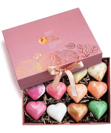 Just love high -quality bombs set in heart shape gifts for women Valentine's Day gift for you wellness with natural ingredients birthday present for women gift Mother's Day - Buy Online on GoSupps.com