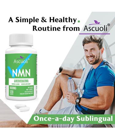 Sublingual NMN 500mg + Trans-Resveratrol 99% Purity Supplement - 3-in-1 Advanced Formula for NAD+ Boost, Anti-Aging, Immune Support - 120 Lozenges - Buy Online on GoSupps.com