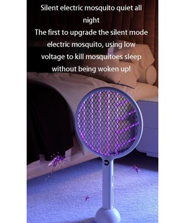Electric Fly Swat 3000V Bug Swat 2-in-1 Fly Swat with 1200mAh Battery Rechargeable Mosquito Light with 3-Layer Safety Net for Indoor and Outdoor Use LED Power Display - Buy Online on GoSupps.com