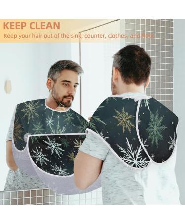 Rotating Geometry Beard Bib Apron - Best Beard Hair Catcher for Men | Perfect Gifts for Dad & Husband - Includes 2 Suction Cups | Father's Day Anniversary Christmas - Buy Online on GoSupps.com