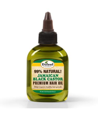 Difeel 99% Natural Premium Hair Oil - Jamaican Black Castor Oil 2.5 oz. - Buy Online on GoSupps.com