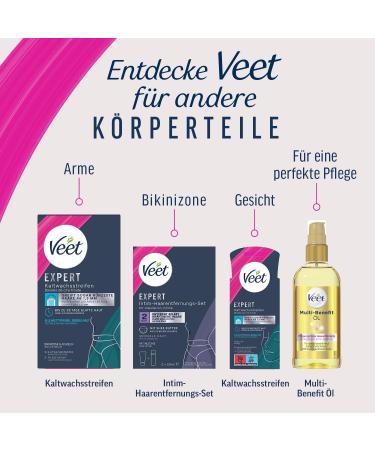 Reckitt Benckiser Veet Expert MultiBenefit Oil 100 natural origin with vitamins & omega 3 body oil before shaving and after hair removal moisturizing shaving oil for body and face 100 ml - Buy Online on GoSupps.com