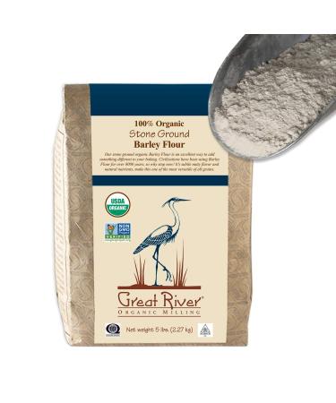 Great River Organic Milling Barley Flour 5 lb (Pack of 4) - Organic and Non-GMO - Buy Online on GoSupps.com