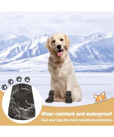 Verdpe Dog Shoes - 4 Pack Anti-Slip Paw Protection Socks for Outdoor Use Adjustable Straps Size L - Buy Online on GoSupps.com