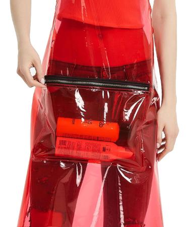 MIKI WELL Hair Stylist Apron - Adjustable Apron with Pockets Red - Buy Online on GoSupps.com