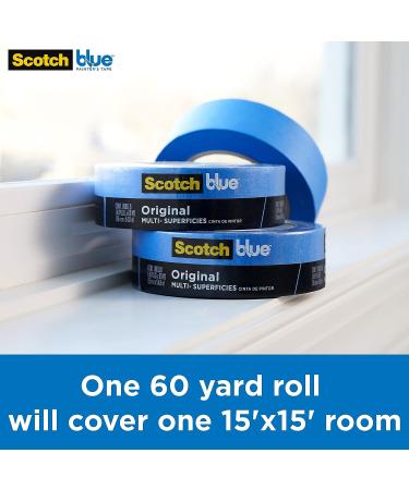 ScotchBlue Original Multi-Surface Painter's Tape  Blue  Paint Tape Protects Surfaces and Removes Easily  Painting for Indoor Outdoor Use  0.94 Inches x 60 Yards  1 Roll - Buy Online on GoSupps.com
