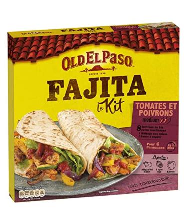 Old El Paso Fajita Kit with Tomatoes and Peppers - 500g Box