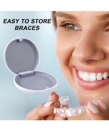 AWAVM 2pcs Magnetic Retainer Dental Box - Portable Orthodontic Sleeve Storage in White & Pink - Buy Online on GoSupps.com