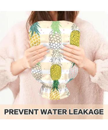 Buy Naanle Colorful Pineapple Hot Water Bottle - 2L Transparent Ideal for Pain Relief & Heat Therapy - Perfect for Bed Hands & Feet - Buy Online on GoSupps.com