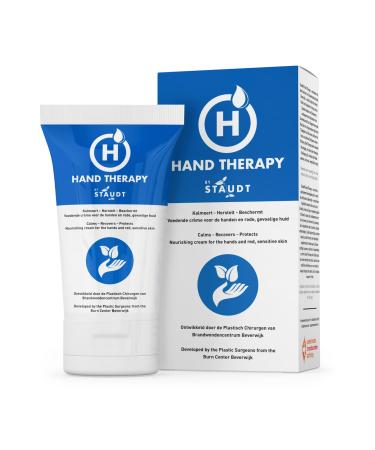 Staudt Premium Hand Therapy Cream for Cracked Dry or Irritated Hands with Shea Butter & Hyaluronic Acid - Non Greasy Fast Absorbing Hand Lotion - Intensive Hand Cream for Toughest Working Conditions