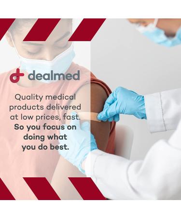 Dealmed Fabric Fingertip Adhesive Bandages - 100 Count (1 Pack), Latex-Free, Non-Stick Pad, 1 3/4 x 3 - First Aid Wound Care - Buy Online on GoSupps.com