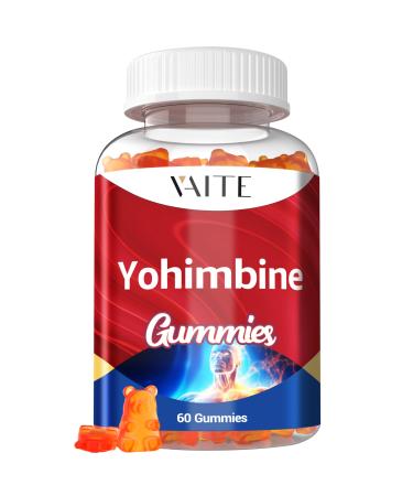 Yohimbine HCl 15mg Gummies - Potent Herbal Supplements for Men and Women Antioxidants Enhanced Yohimbe Bark Extract Gluten-Free Non-GMO - Boost Energy Improve Performance and Support Vitality