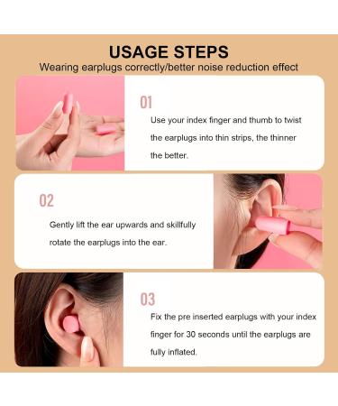 INGKE Ear Plugs 100 Pairs Foam Earplugs Soft & Reliable Noise Cancelling Ear Plugs for Sleeping Individually Wrapped Pink Earplugs for Kids Women Children Sleeping Snoring Music Work - Buy Online on GoSupps.com