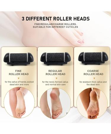 6 PCS Replacement Roller Head for Electric Callus Remover - Extra Coarse, Regular Coarse, Fine Coarse - Pedicure Kit Refill Rollers - Buy Online on GoSupps.com