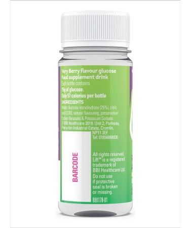 Lift | Fast-Acting Glucose Energy Juice Shots | Very Berry | 12 Pack of 60 ml Bottles - Buy Online on GoSupps.com