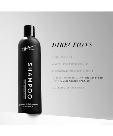 Buy Hair Shop Hair Extension Shampoo - Gentle & Paraben-Free Color-Safe Cleanser with Chamomile & Biotin - Vegan Formula for All Hair Types - Buy Online on GoSupps.com