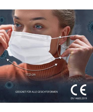Iris Ohyama Surgical Disposable Masks - Set of 40 Size L 3 Layers BFE 98% Individually Packaged Elastic Anti-Irritation - Black & White | Medical Masks for International Shipping - Buy Online on GoSupps.com