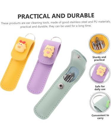 NOLITOY 3 Sets Earpick - Portable Earwax Remover & Skin Care Tools | Stainless Steel Ear Cleaner Suite for Home Use - Buy Online on GoSupps.com
