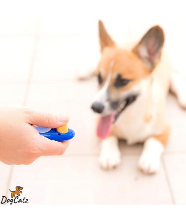 DogCatz Hybrid Dog Clicker and Whistle Training Train Your Pet Dogs and Cats in Obedience (Sky Blue) - Buy Online on GoSupps.com