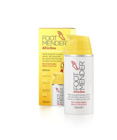 Footmender All in One | Treats and Heals Dry Feet, Hard Skin (Calluses), Cracked Corns and Heels (Heel Cracks) | Significant Effect After First Treatment | 100ml