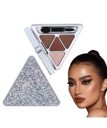 bellv Natural Eyeshadow Palettes | 4 Colors Professional Glitter Makeup Palette Highly Pigmented Waterproof for Teens Beginners Travel Makeup Bellv