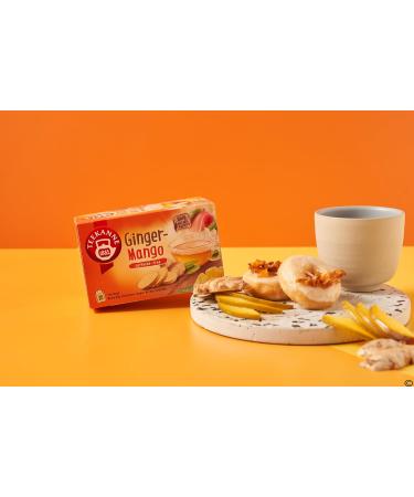 Teekanne World of Ginger and Mango Herbal Infusion Tea with Fennel Rooibos and Black Pepper 20 Teabags - Buy Online on GoSupps.com