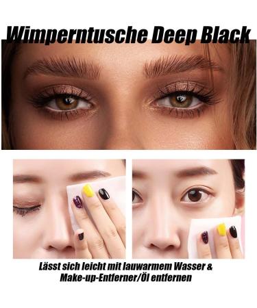 EONFAVE 4D mascara waterproof black volume and curl smudgeproof and nonclumping for fuller eyelash length long lashes last all day - Buy Online on GoSupps.com