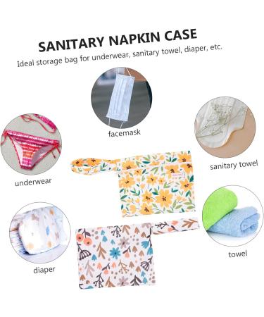 Healeved Menstrual Pad Bags - Set of 2 | Women's Coin Purse & Card Holder Wallet | Menstrual Liner & Tampon Collection Pouch | Cosmetic & Coin Bag - Buy Online on GoSupps.com