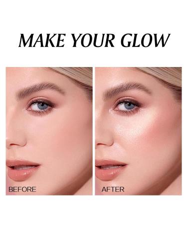 Highlighter Powder Body Shimmer - Brightening Glitter Makeup for Face Eyes & Body Glow | Sparkle & Shine (Q05 - Buy Online on GoSupps.com
