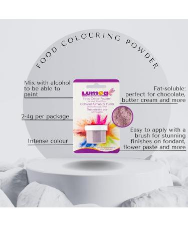 Decorative Magic24 Lavender Purple Food Color Powder - Fat-Soluble 2-4g Can for Fondant & Marzipan | Baking Accessories & Cake Decoration - Buy Online on GoSupps.com