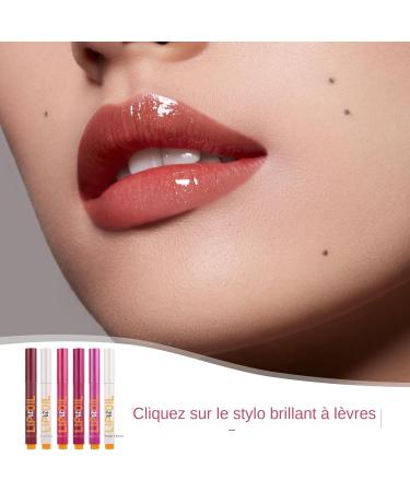  G n rique Click Lipstick Pens 2-inch Makeup Set | Glossy Cosmetic Colors 6 Lipstick Pens for Smooth Hydrated Long-Lasting Gloss Finish Gift - Buy Online on GoSupps.com