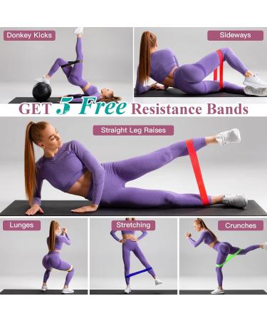 Spopal Pelvic Floor Strengthener - 5 Resistance Bands for Women & Men - Postpartum Rehabilitation & Beautiful Buttocks - Pink - Buy Online on GoSupps.com