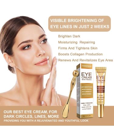 Retinol Eye Cream for Dark Circles & Puffiness | Anti-Aging Gel with Hyaluronic Acid & Collagen | Hydrate & Smooth Fine Lines in 2 Weeks - Buy Online on GoSupps.com