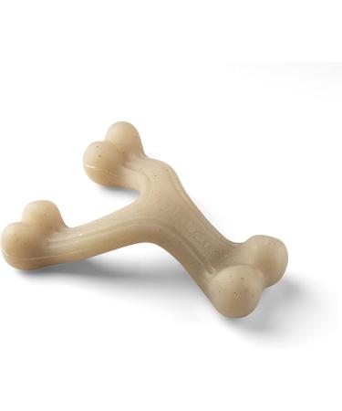 Nylabone Maximum Strength Robust Extreme Gourmet Wishbone Dog Chew Toy - Chicken Flavor for Small Dogs (0-11kg) - Buy Online on GoSupps.com