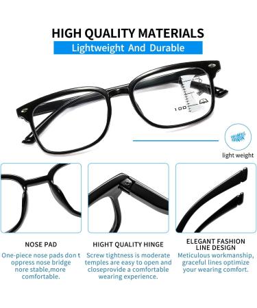 Suertree Multifocal Bifocal Reading Glasses - Anti-Blue Light Unisex 3PC +3.50 Ideal for Daily Use and Reading Aid - Buy Online on GoSupps.com