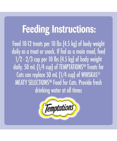 TEMPTATIONS Adult Cat Treats Creamy Dairy Flavour 180g (10 Pack) 180 g (Pack of 10) Dairy - Buy Online on GoSupps.com