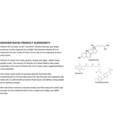 Life Extension Vitamins D and K with Sea-Iodine 90 Caps (Pack of 2) - Buy Online on GoSupps.com