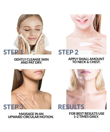Firming Neck Cream for Chin to Chest | Skin Tightening with Caffeine & Hyaluronic Acid | Anti-Aging Wrinkle Cream - Buy Online on GoSupps.com