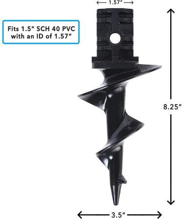 X-FLOAT Dock Auger | Sand Auger for PVC Tubing Sandbar Anchor 2 - Buy Online on GoSupps.com