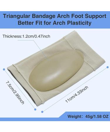 YLYLXIMA Compression Arch Support Sleeves with Gel Pad - Plantar Fasciitis Relief for Flat Feet - Men Women (1 Pair Beige) - Buy Online on GoSupps.com