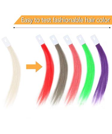 MEckily 30 Pcs Human Hair Swatches Testing Color Samples - Lightest Blonde #60 - Includes 2 Swatch Holders - Salon Quality - Buy Online on GoSupps.com