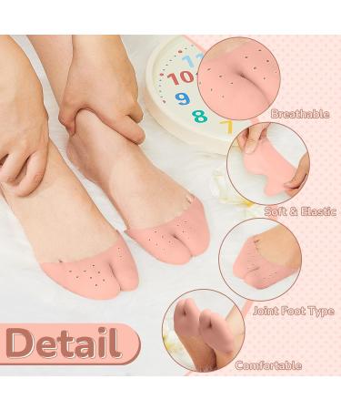 4 Pairs Toe Protectors with Metatarsal Pads - Silicone Toe Sleeves for Comfort & Protection from Calluses & Blisters - Available in White & Nude for Men & Women - Buy Online on GoSupps.com